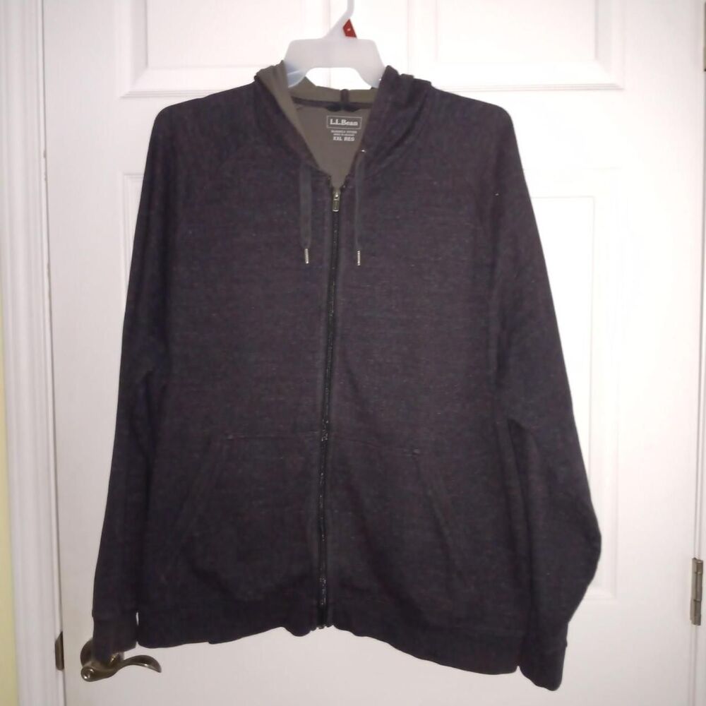 Men's L.L. Bean Full Zip Hoodie Sweatshirt XXL